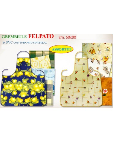 GREMBIULE FELPATO ASSORTITO VARIE COLORAZIONI CM60X80