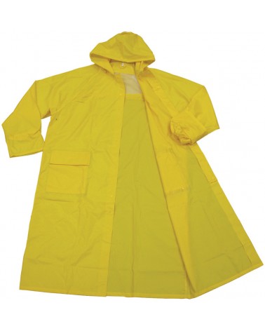 Impermeabile da lavoro TAGLIA XXL MAURER poliestere/PVC tipo leggero, con cappuccio - colore giallo