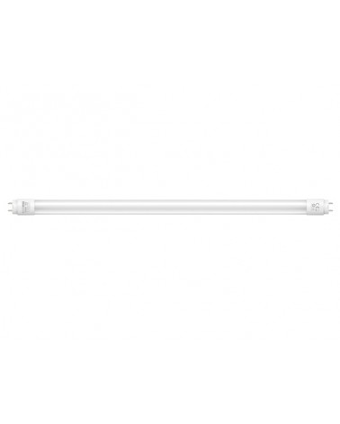 Lampada led tubo attacco G13. 10W=18W (900Lm). Colore luce 4000k. Durata 30000 ore, 15000 accensioni, classe A+. Angolo 300°. 23