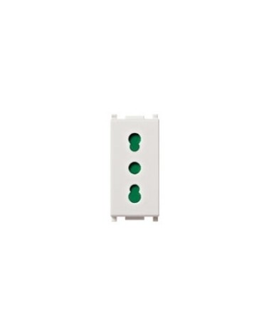 Presa 16A VIMAR VIW14203Bpresa SICURY 2P+T 16 A 250 V~ standard italiano tipo P17/11, bianco