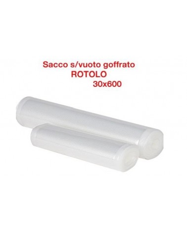 ROTOLO SACCO SOTTOVUOTO GOFFRATO  30X600CM 2PZ