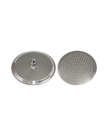 SOFFIONE DOCCIA INOX TONDO DIAMETRO CM.20 IN ACCIAIO INOX SS304