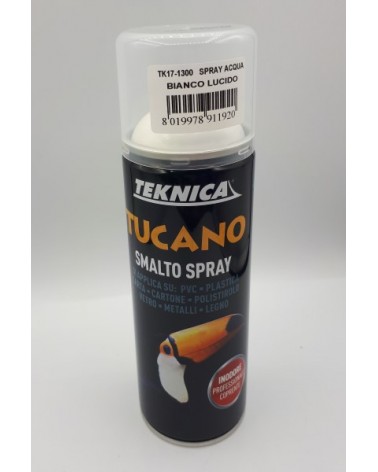 SPRAY SMALTO ALL'ACQUA RAL 9010  BIANCO LUCIDO   ML 400 ART. TK17-1300