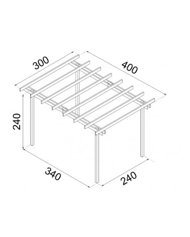 PERGOLA AUTOPORTANTE 300x400