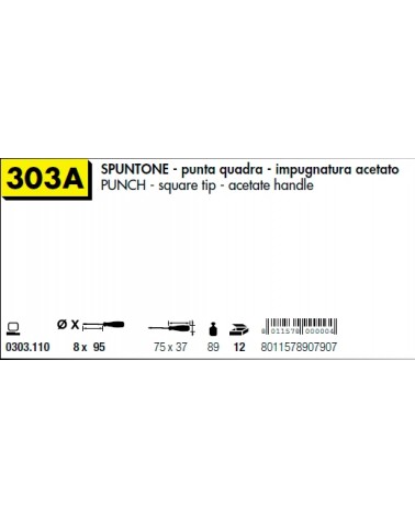 303/A SPUNTONE QUA.8X95MM 