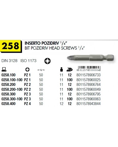 INSERTO CROCE PZ 1 x 50   