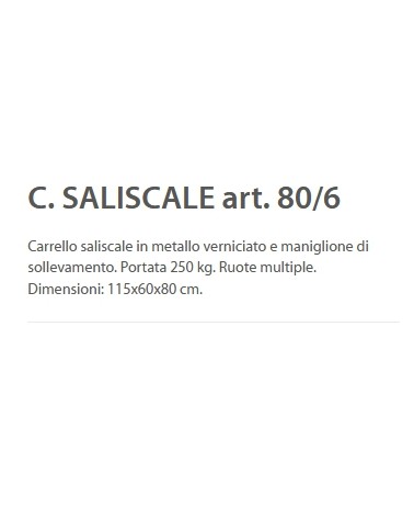 CARRELLO x SCALE 3R 250 KG