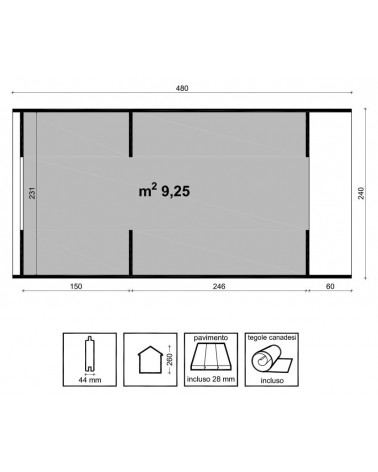 CAMPING POD CM. 240X480