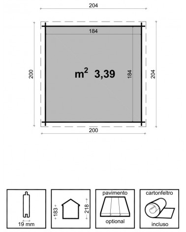 CASETTA BIRBA 200X200