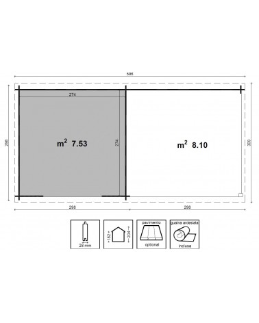 CASETTA LIVIA CM 300X300