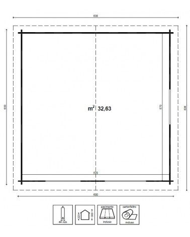 CASETTA ANNA CM 600X600