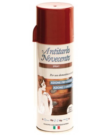 ANTITARLO 900 SPRAY ML200. E' un insetticida aerosol efficace contro tutti gli insetti che attaccano il legno.  Per uso domestic