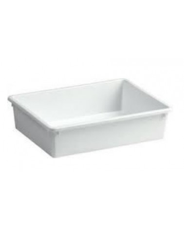 BACINELLA FRIGO 40X30cm h10cm SENZA COPERCHIO BIANCA GIGANPLAST