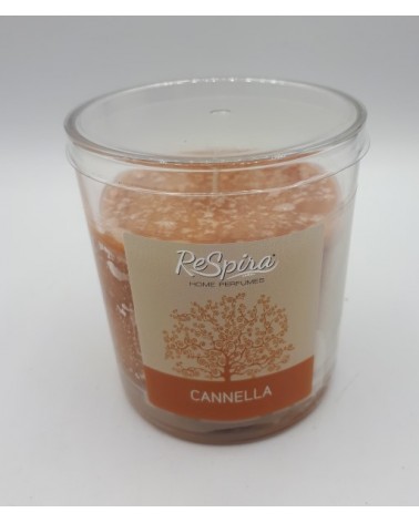 CANDELA RESPIRA profumo CANNELLA 140grammi +35ore di utilizzo