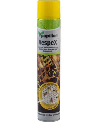 Insetticida PAPILLON mod. VESPEX - spray (non schiumogeno) - agisce instantaneamente contro molti insetti ma particolarmente ido