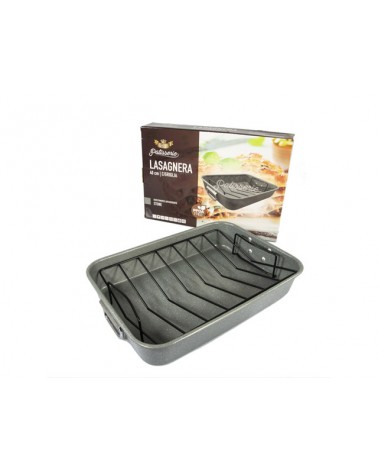 LASAGNERA PATISSERIE CON GRIGLIALasagnere in alluminio antiaderente Stone cm.40 con griglia. Linea Patisserie