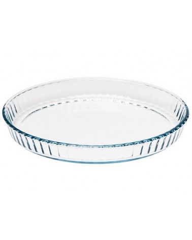 STAMPO CROSTATA PYREX DIAM.28CM, 1,6LT, per 4/5 PERSONE. Stampo tondo per crostate, resistente agli shock termici. Utilizzabile 