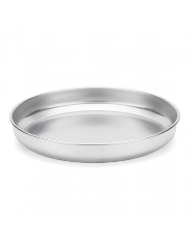 TEGLIA PIZZA ACCIAIO INOX ANTIADERENTE DIAMETRO 32CM STEEL PAN