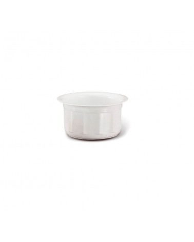 VASO NOTTE SFACETTATO 22CM BIANCO GIGANPLAST