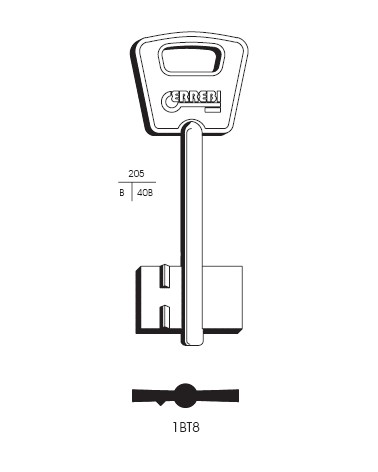 CHIAVE 1BT8 | 5BE5        