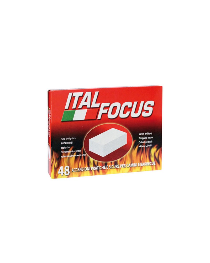 Accendifuoco ITALFOCUS in 48 cubetti