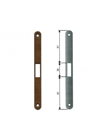 AGB Incontro B01000.24 BRONZATA F18 per serratura da infilare scrocco centrale