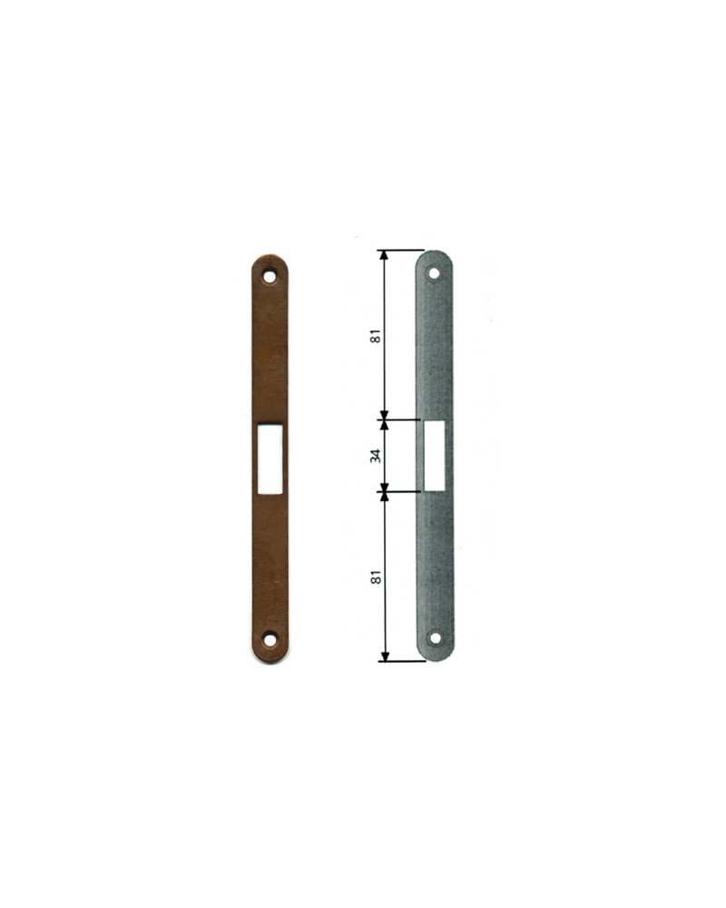 AGB Incontro B01000.24 BRONZATA F18 per serratura da infilare scrocco centrale