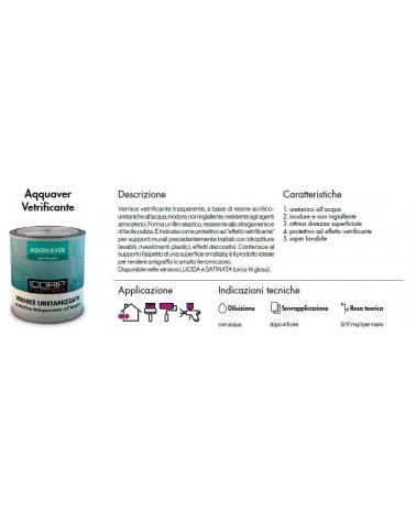 AQQUAVER VETRIFICANTE URETANIZZATO INCOLORE LUCIDO 750ML