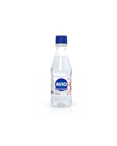 AVIO SOLVENTE / SMACCHIATORE 375ML PER LA PULIZIA DI PLASTICHE, GOMME, TESSUTI. E\' una miscela di idrocarburi alifatici e aloge