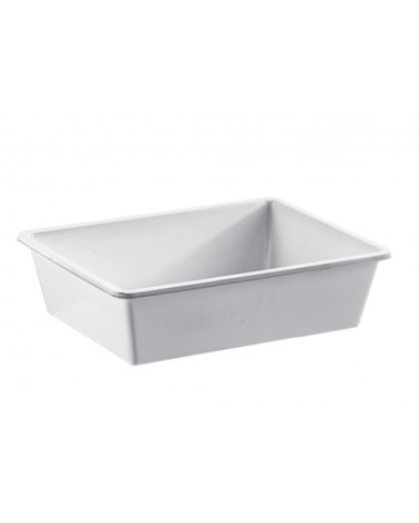 BACINELLA FRIGO 34x24cm h10cm SENZA COPERCHIO BIANCA GIGANPLAST