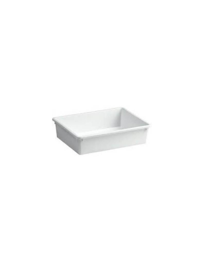 BACINELLA FRIGO 40X30cm h10cm SENZA COPERCHIO BIANCA GIGANPLAST