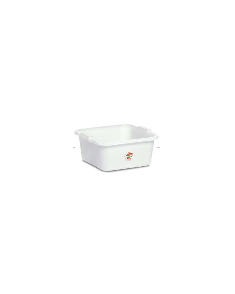 BAGNO QUADRO POLIETILENE 38CM BIANCO