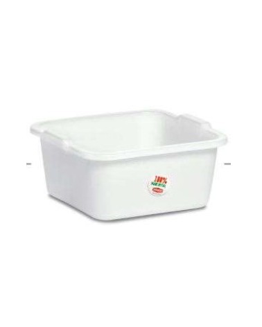 BAGNO QUADRO POLIETILENE 38CM BIANCO