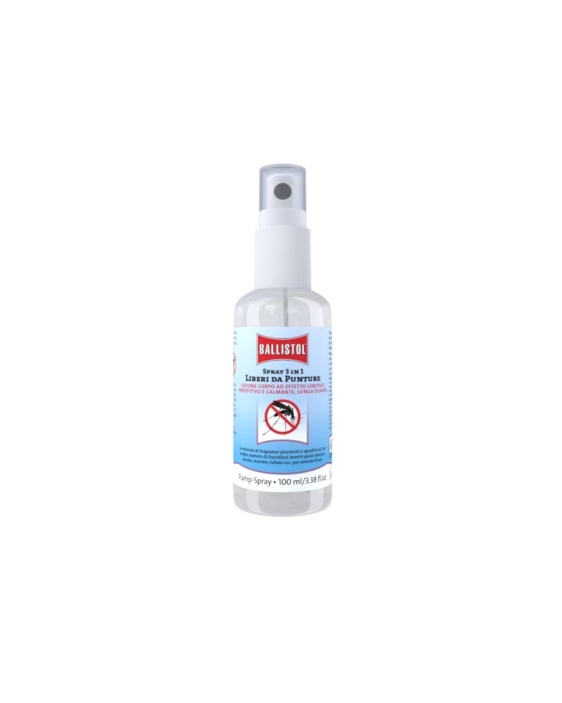 BALLISTOL LIBERI DA PUNTURE 3in1 REPELLENTE ZANZARE 100ML