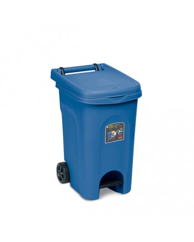 BIDONE Urban Eco System 60 lt con pedale BLU STEFANPLAST