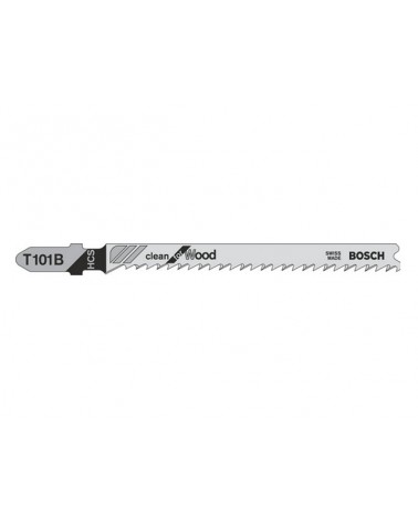 Bosch lame per seghetto alternativo. 5PZ  Lunghezza complessiva mm.100. Altezza di taglio min/max mm. 3/30. Per legno tenero, tr