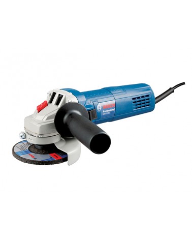 Bosch smerigliatrice GWS 750, diametro disco 115 mm, circonferenza 187 mm, numero di giri a vuoto 11.000 al min , sistema protez