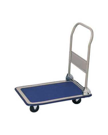 CARRELLO PORTATUTTO CON PIANALE 73 X 48 CM. PORTATA 150 KG.