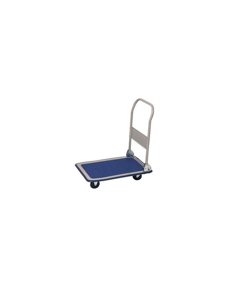 CARRELLO PORTATUTTO CON PIANALE 73 X 48 CM. PORTATA 150 KG.