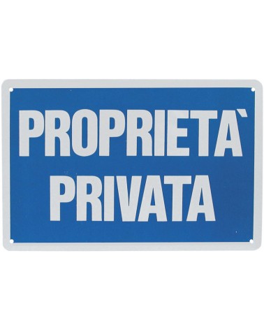 CARTELLO PROPRIETA\' PRIVATA IN PLASTICA