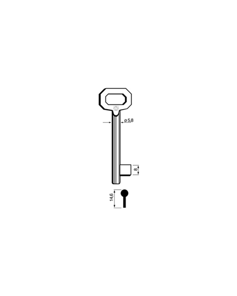 CHIAVE PATENT PASSEPARTOUT 5010 30P. Categoria: Patent. Impiego: PASSE-PARTOUT e PATENT. Marca principale: PATENT PASSEPARTOUT.