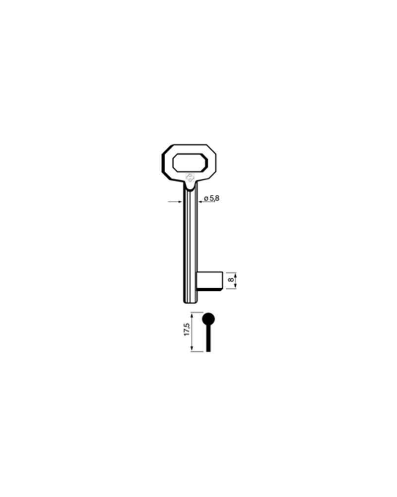 CHIAVE PATENT PASSEPARTOUT 5012 30P. Categoria: Patent. Impiego: PASSE-PARTOUT e PATENT. Marca principale: PATENT PASSEPARTOUT.