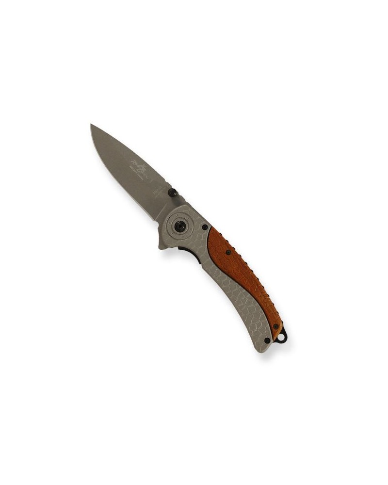 Coltello chiudibile Extreme Adventure LAMA CM8 trekking inserto legno.