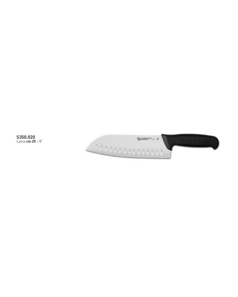 COLTELLO SANTOKU LAMA ALVEOLATA linea SUPRA CM20 AMBROGIO SANELLI