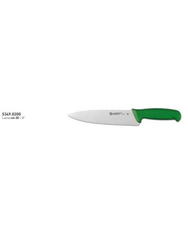 COLTELLO TRINCIANTE MANICO VERDE SUPRA CM.20 AMBROGIO SANELLI COD.S349.020G