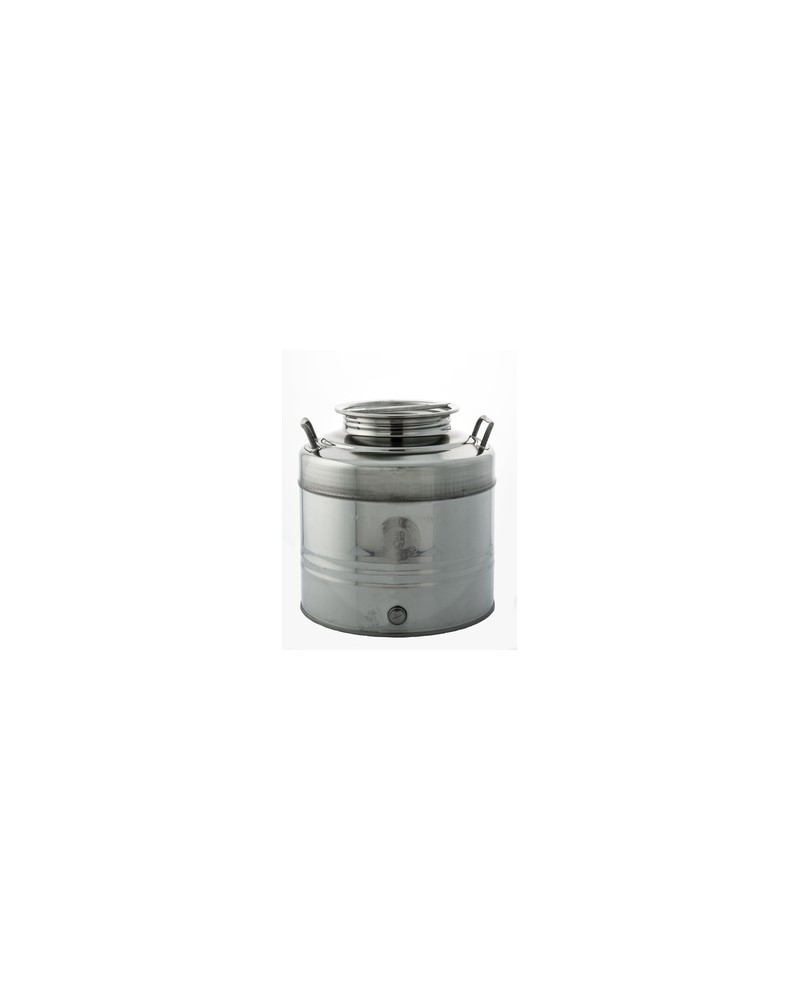 CONTENITORE FUSTO OLIO ACCIAIO INOX 18/10 SALDATO LT.30 BELVIVERE