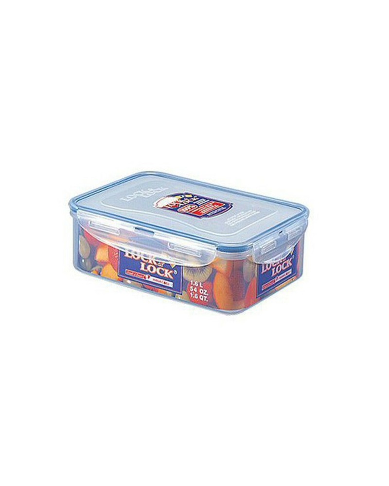 CONTENITORE RETTANGOLARE BASSO ERMETICO ADATTO PER FREEZER E MICROONDE E LAVASTOVIGLIE, NON ADATTO PER FORNO  LT. 1,6 ART.HPL824