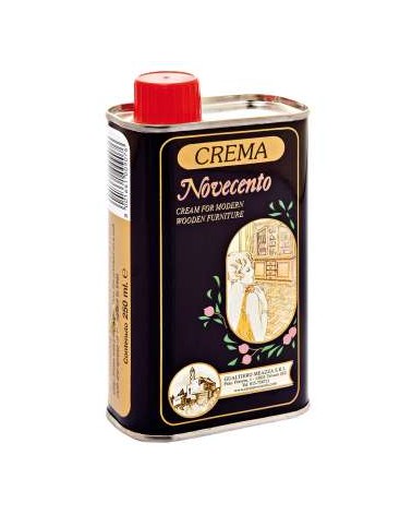 CREMA PER MOBILI 250ML Crema incolore all’acqua indicata per la cura del legno laminato, tamburato, prefinito, scrivanie e mobil