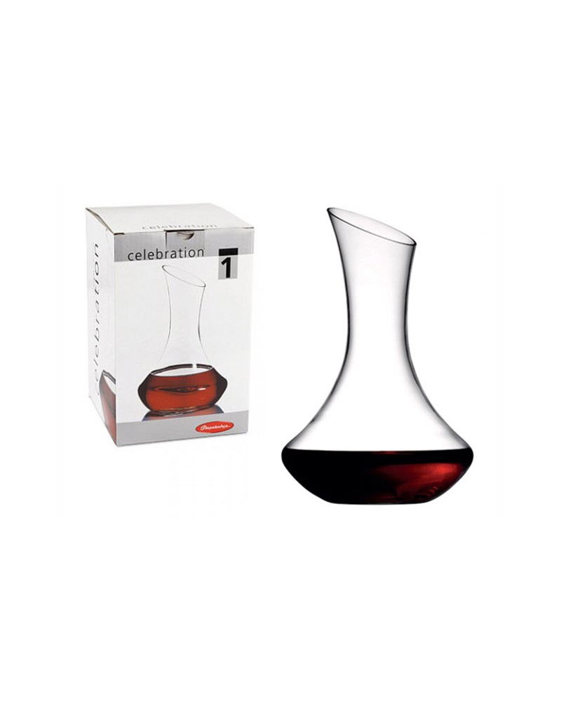 DECANTER CELEBRATIONCaraffa Decanter Celebration, in vetro trasparente. ART. 43634 PASABACHE