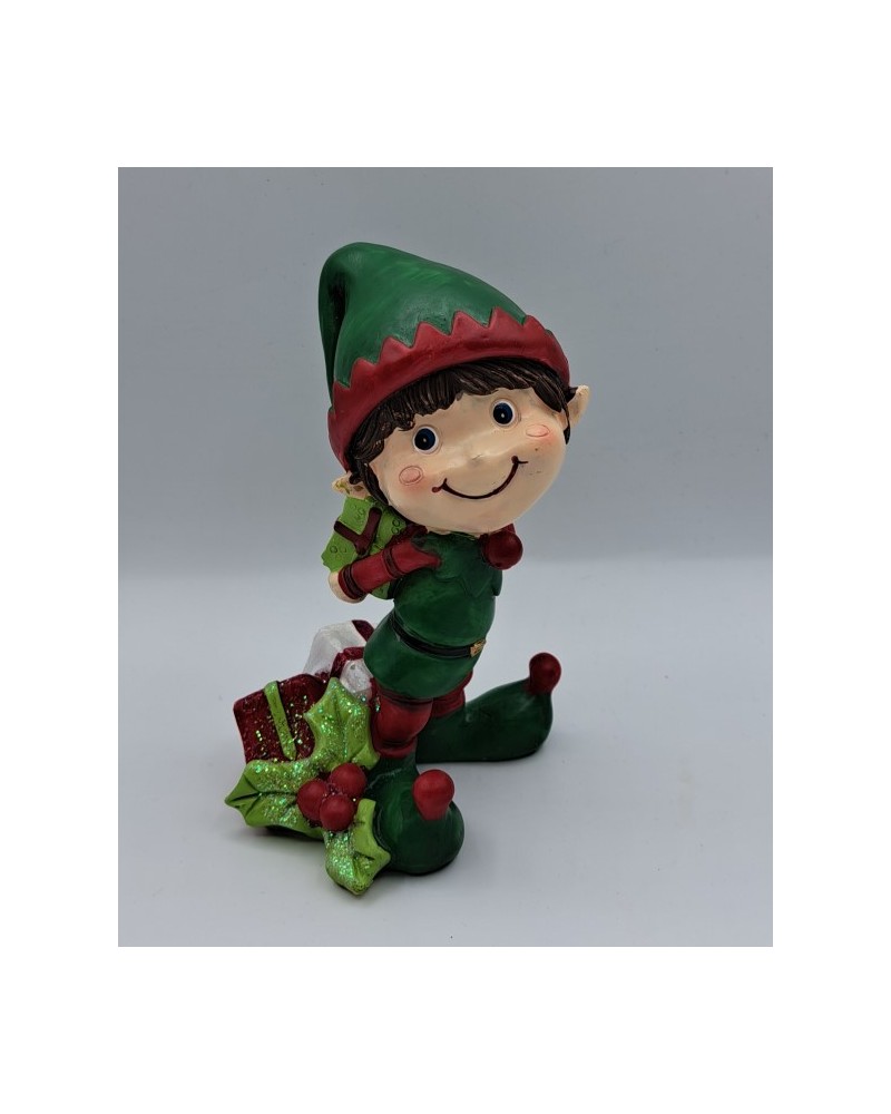 ELFO NATALE H14,5CM CERAMICA